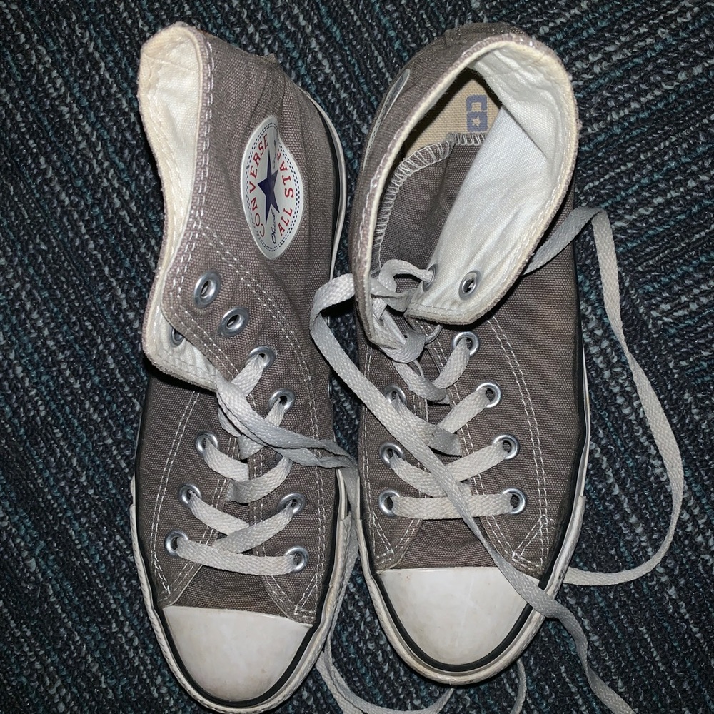 Gray High Top Converse